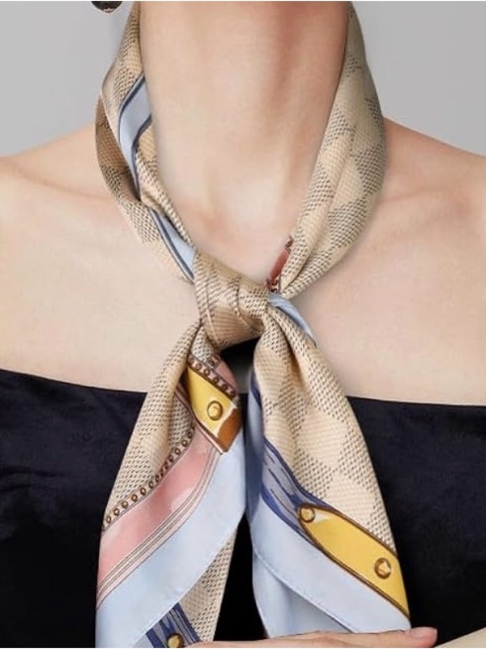Silk Satin Head Scarf for Women Hair Bandana Hair Scarf Wrap Neck Scarf - Picture 2 of 6